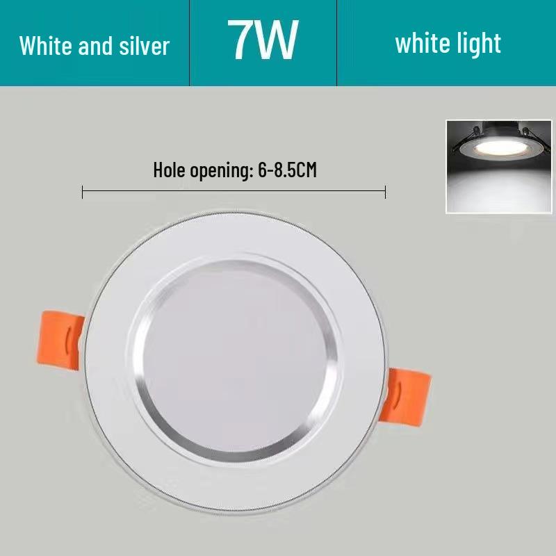5W Dimmable Ceiling Downlight with 3-Color Settings
