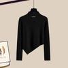 2025 Autumn/Winter High Neck Knit Sweater & Wide-Leg Pant Set