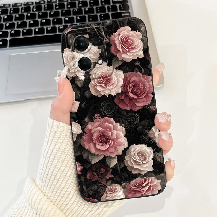 For Oppo F21 Pro 4G Case Reno7 4G CPH2363 Stylish Candy Painted Cover Soft TPU Phone Case For Oppo Reno8 Reno 7 F21Pro 4G Fundas