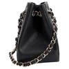 Chanel Diamond Pattern Leather Chain Shoulder Strap Caviar Grain Embossed Cowhide Hobo Bag Tote Bag Shopping Bag Messenger Bag Women'S Black