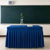 Solid Color Rectangle Table Skirts Thick Soft Elastic Table Cloth Comfortable Skin Friendly Banquet Tablecloth Exhibition