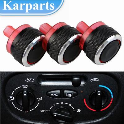 Aluminum Alloy Car Air Conditioning Knob Heat Control Switch Button Knob for Peugeot 206 207 2006-2011 for Citroen C2 2007-2011