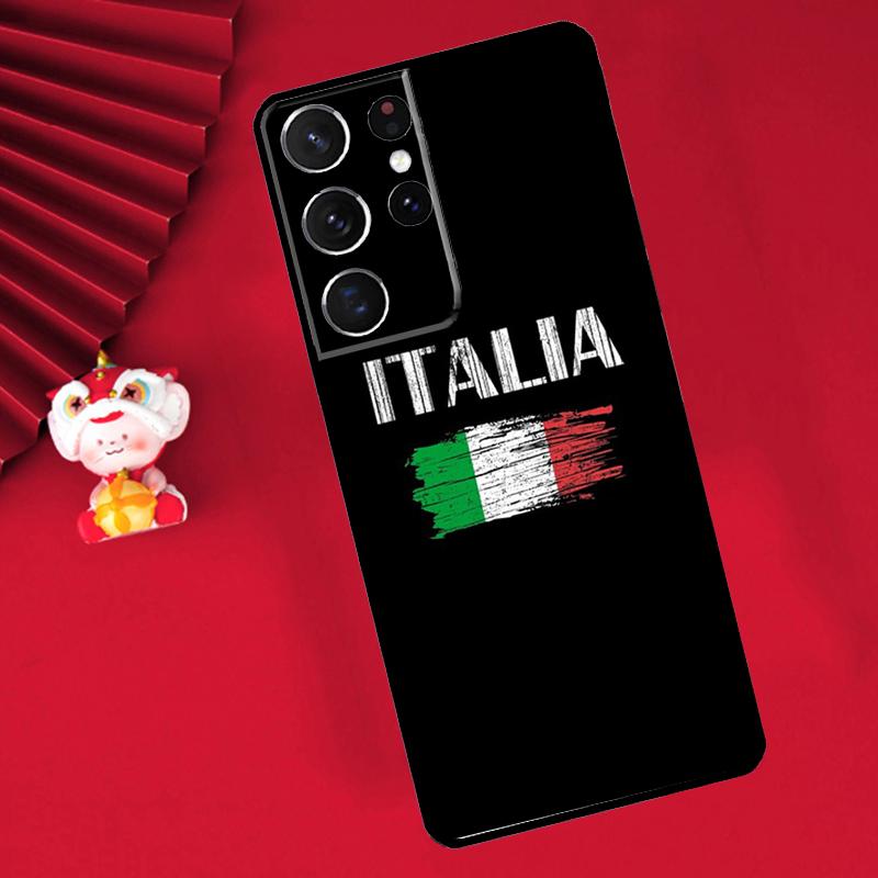 Italian Italy Flag Case For Samsung Galaxy S24 S23 S22 S21 Ultra S20 FE Note 20 10 Plus S8 S9 S10 Back Cover