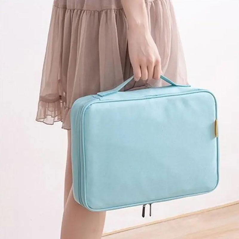 Portable Document Storage Bag Multifunction File Organizer for Tickets Certificate Passport Card Storage Case Waterproof Large Capacity Travel Bags