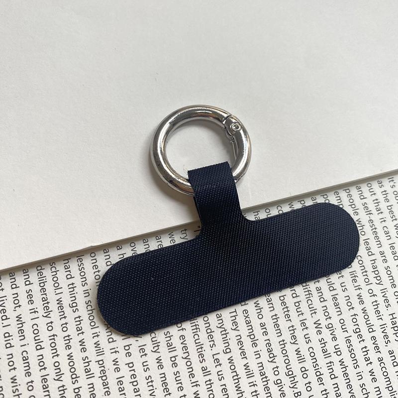 

Зажим для шнурка для телефона Прокладка для мобильного телефона Нейлоновые язычки Фиксация Подвесной ремень Заплатки Зажим для шнура чёрный