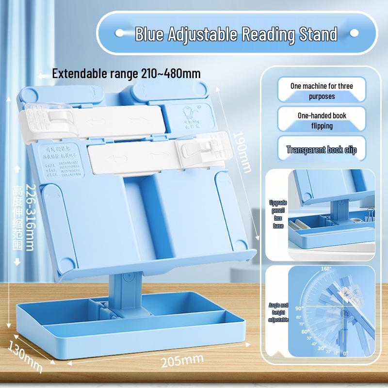 Adjustable Multifunctional Reading Stand & Bookshelf for Students