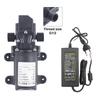 DC 12V 130PSI 6L/Min Water High Pressure Diaphragm Self Priming Pump 70W 72W with EU plug power supply 6A pipe 1/2