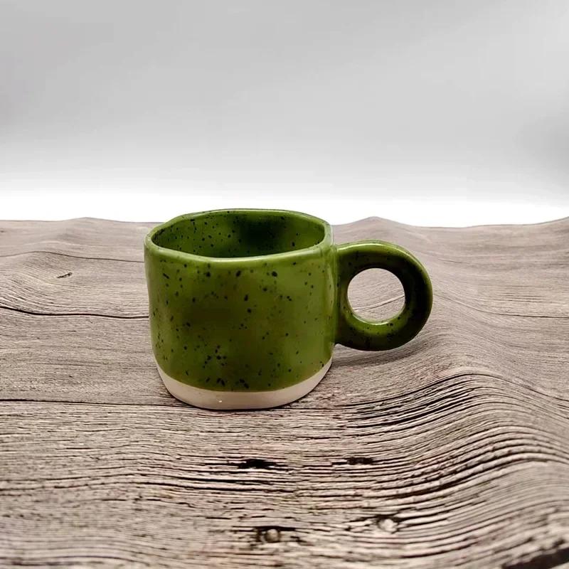 250ml Ceramic Mug Hand Pinched Irregular Flower Mug Handmade Coffee Cup Breakfast Milk Afternoon Tea Cups Korean Style Mugs