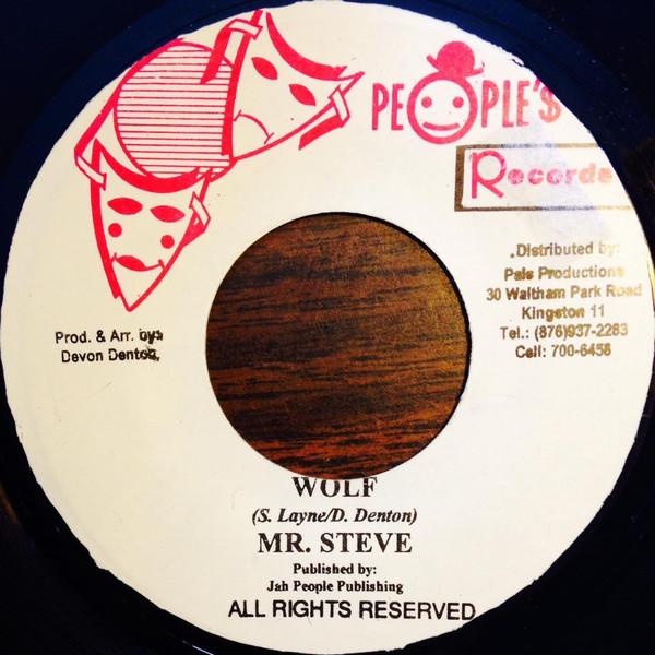

7inch Record MR. STEVE - Wolf NONE People s Record Jamaica Reggae, Ska & Dub Used