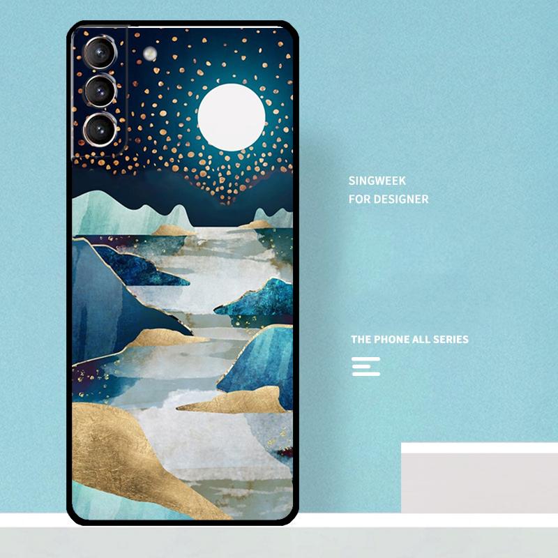 

Star Lake Mountains Case For Samsung Galaxy S25 Ultra S20 S21 S22 S23 S24 Plus S9 S10 S24 FE S25 FE Phone Cover Galaxy S22 Plus
