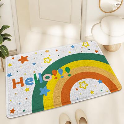 Small Fresh Ins Floor Mat Entry Door Stain-resistant Wire Ring Home Entrance Door Scraping Dust Dust Anti-slip Foot Mat