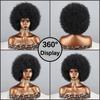 MISS WIG Synthetic Short Curly Wig African Curlys Large Roll Wig Daily Cosplay High Temperature Fiber Wig For Women Wear