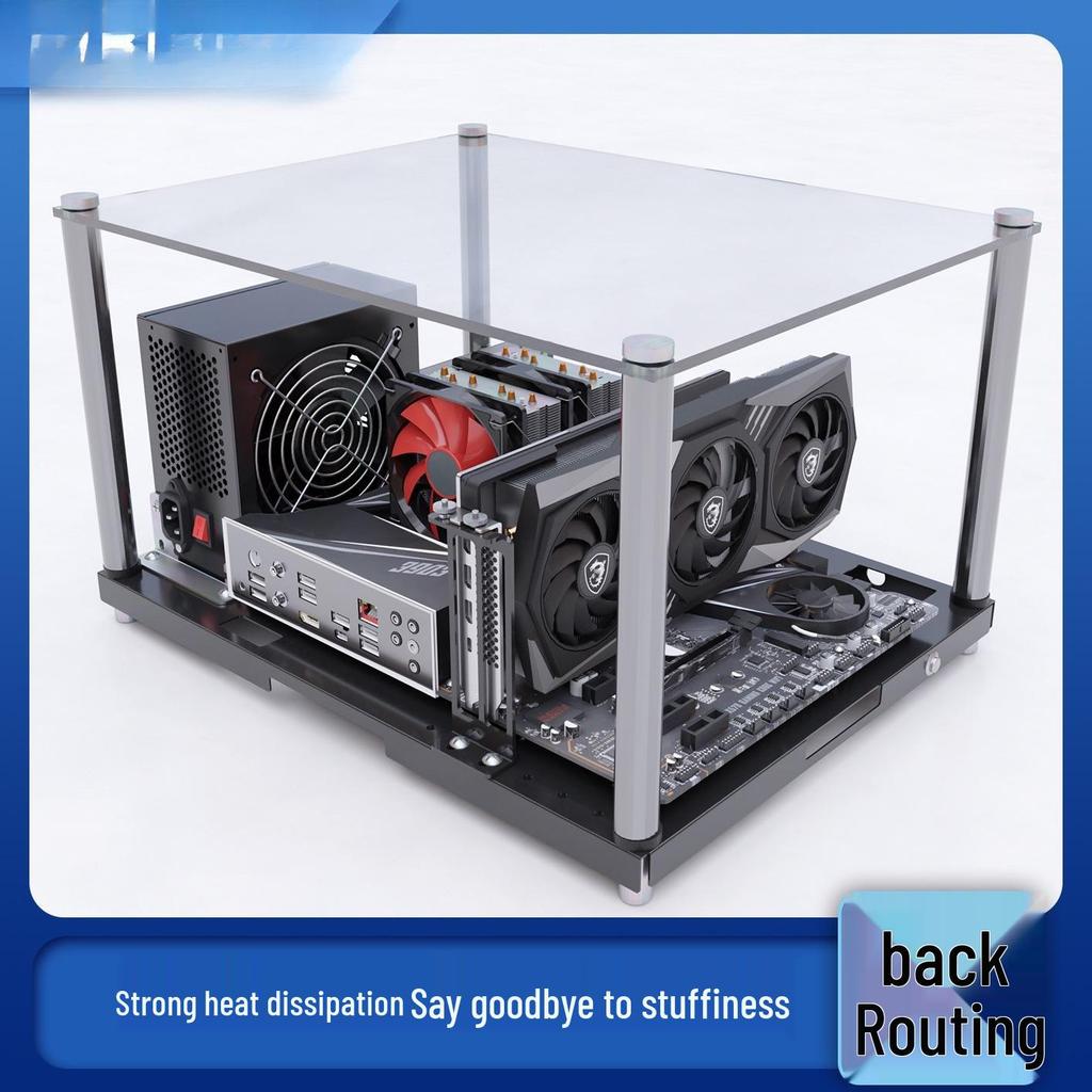 Minimalistisches offenes PC-Gehäuse Motherboard-Tray für ATX/MATX Testplattform