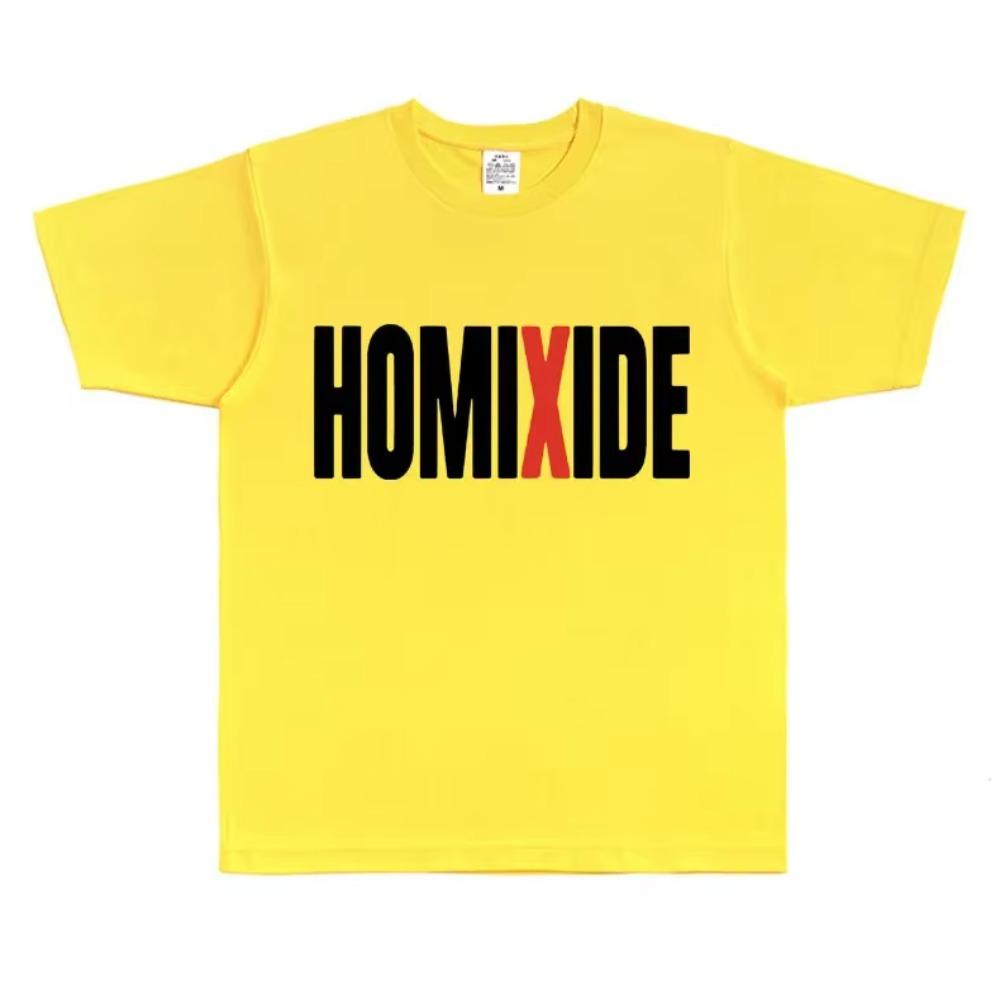Rapper Homixide Gang Graphic T-shirt Playboi Carti Opium Merch Tshirt Men Women Hip Hop Oversized T Shirts Male  Tops Tees
