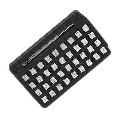 36Pcs Steel Letter Number Leather Stamper Punching Tool for DIY Leather Craft Printing 6mm