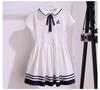 Japanese-Style Doll Collar Short Sleeve Princess Dress for Girls, Ages 12-15