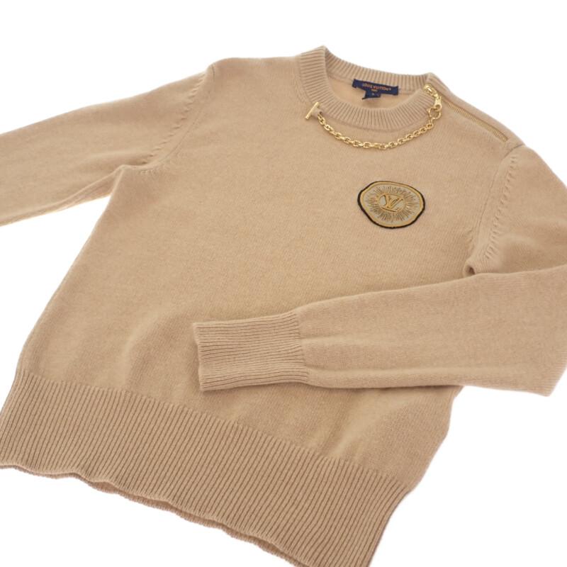 LOUIS VUITTON  1ABYR9 S sweater beige sabre cashmere/wool Women