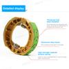 SEAMETAL Motorcycles Brake Shoes Brake Pad Block for GY6 50 GY6 80 GY6 125 CG125 CG150 139QMB 152QMI 156FMI Scooter Moped ATV