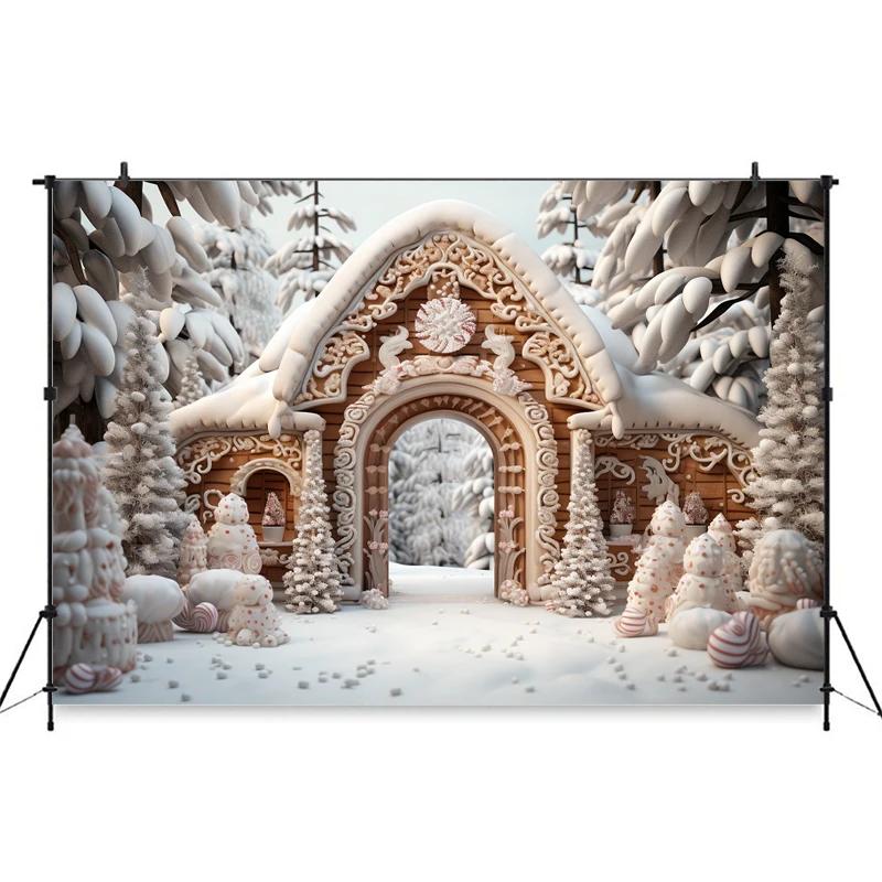 Mocsicka Christmas Photo Background Xmas Tree Snow Decors Family Holiday Party Baby Shower Boy Girl Photography Backdrops Banner142