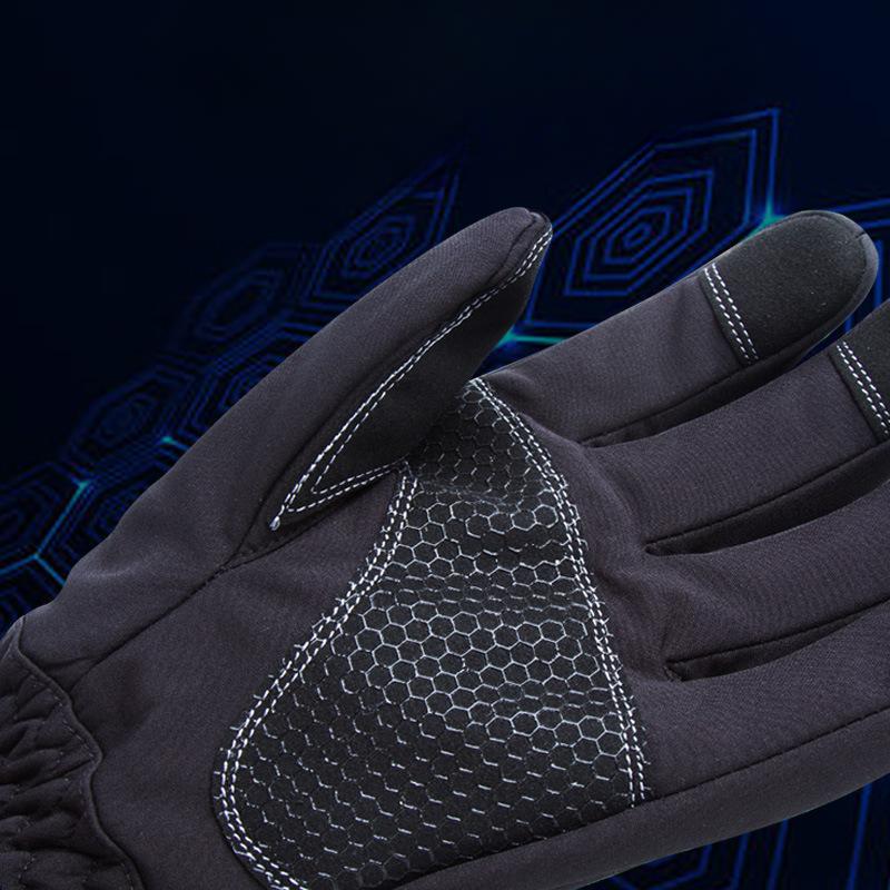 Winter Skiing Warm Cycling Gloves for Men and Women Plus Fleece Thickened Waterproof Touch Screen