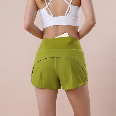 Women's Quick-Dry High-Waist Running Shorts - Loose Fit, Anti-Exposure, Three-Quarter Length for Summer Fitness