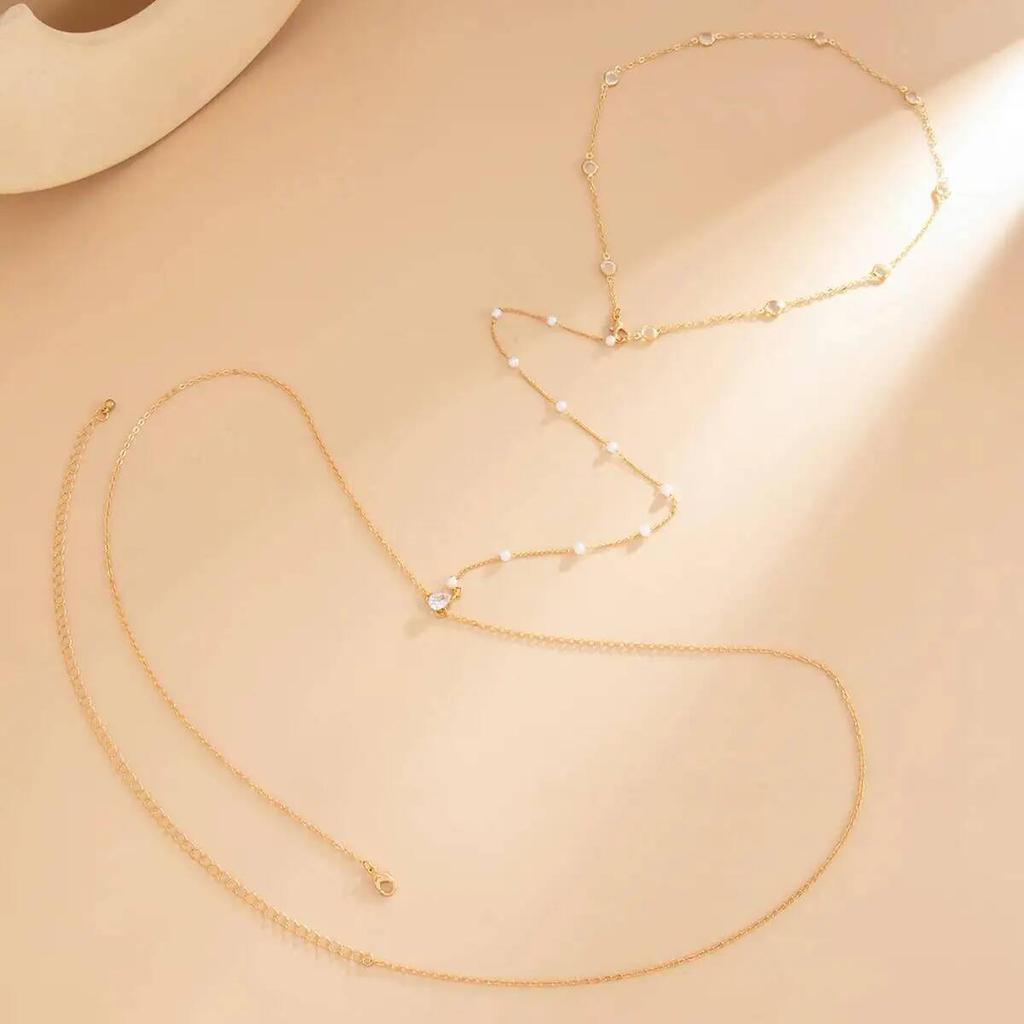 SHIXIN Boho Starfish Conch Waist Chain Women Summer Beach Sexy Exquisite Imitation Pearl Belly Bikini Chains Party Body Jewelry