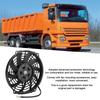 24V 9   Universal Car Curved Blade Air Conditioner Condenser Electric Cooling Fan