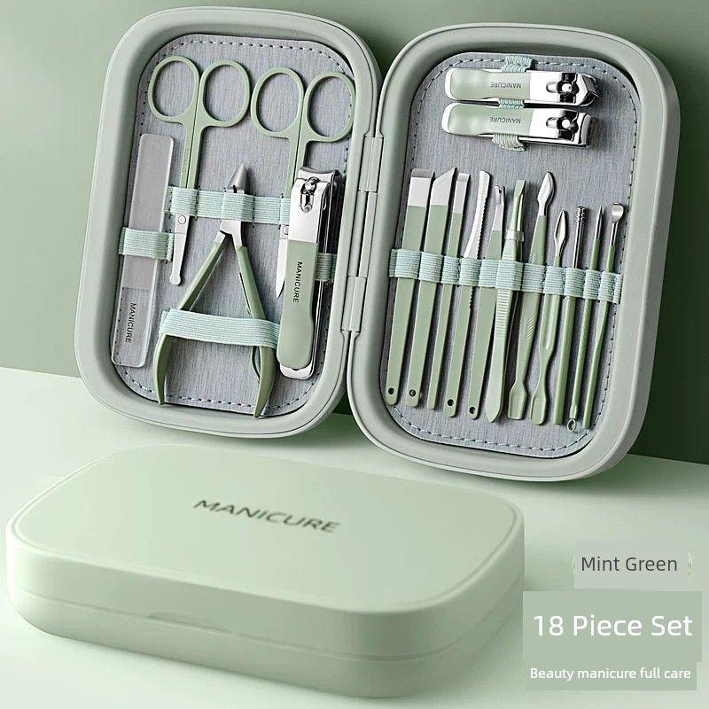 Nail Clippers Suit Nail Scissors For Home Unisex Special Use Pedicure Tools Nail Clipper Pliers Original Manicure 18-Piece Set