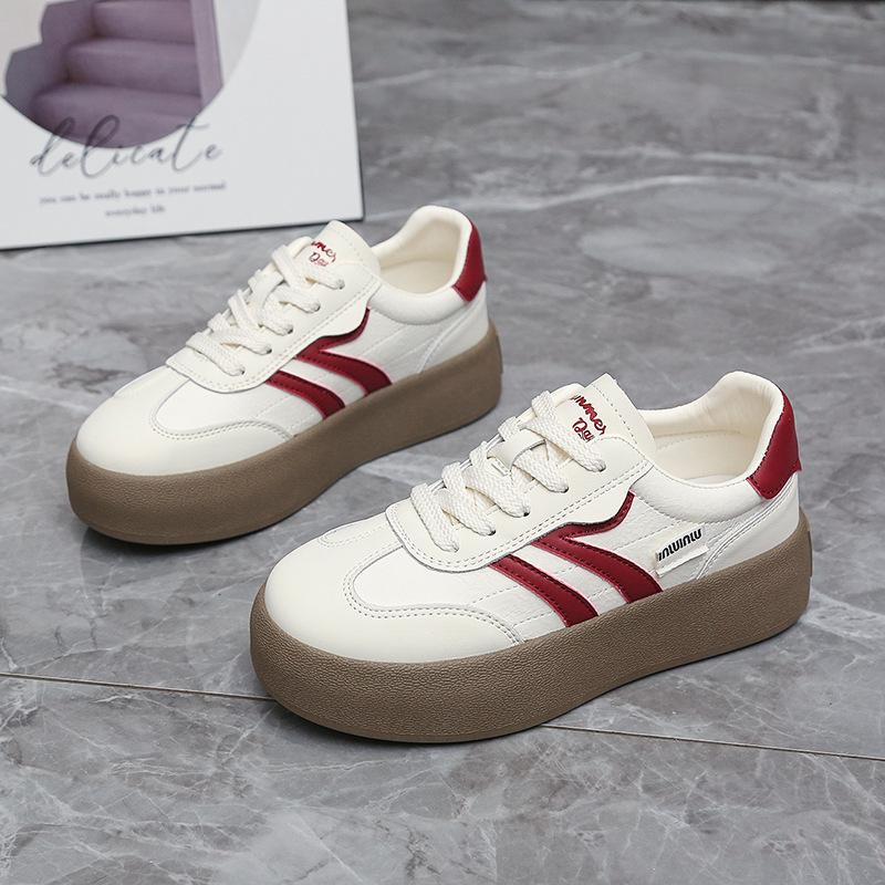 Popular German Training Shoes Breathable Thick-soled Little White Women's Shoes 2025 Spring New Versatile Women's Casual Sports Board Shoes