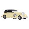 1:32 Classic Car Model Alloy Vintage Toy Open Doors Model Antique Pullback Car Toy Beige