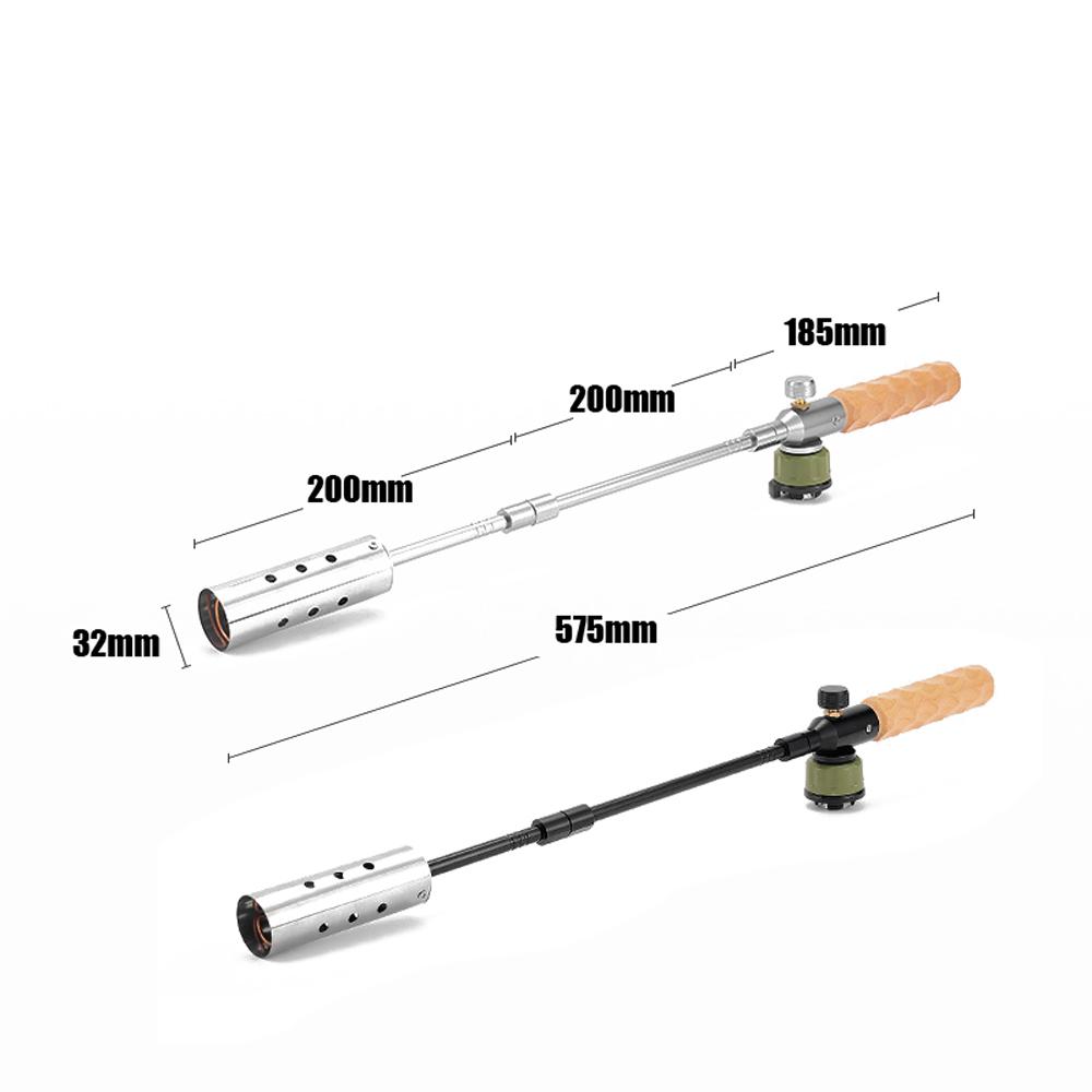 Wood Handle Camping Detachable GasTorch High Power Outdoor Portable Burners Charcoal Burning Tool