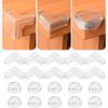 10Pcs Pre-Taped Adhesive Furniture Corner Guard Transparent Edges Safety Bumpers  Sharp Corners