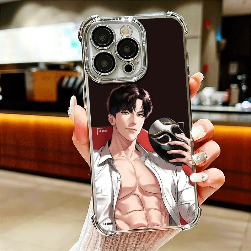 B-J A-Alex Anime Soft Phone Case For iPhone 15 16 17 Air 14 Pro Max 16E Plus 13 12 Mini Plating Anti-Fall Fundas