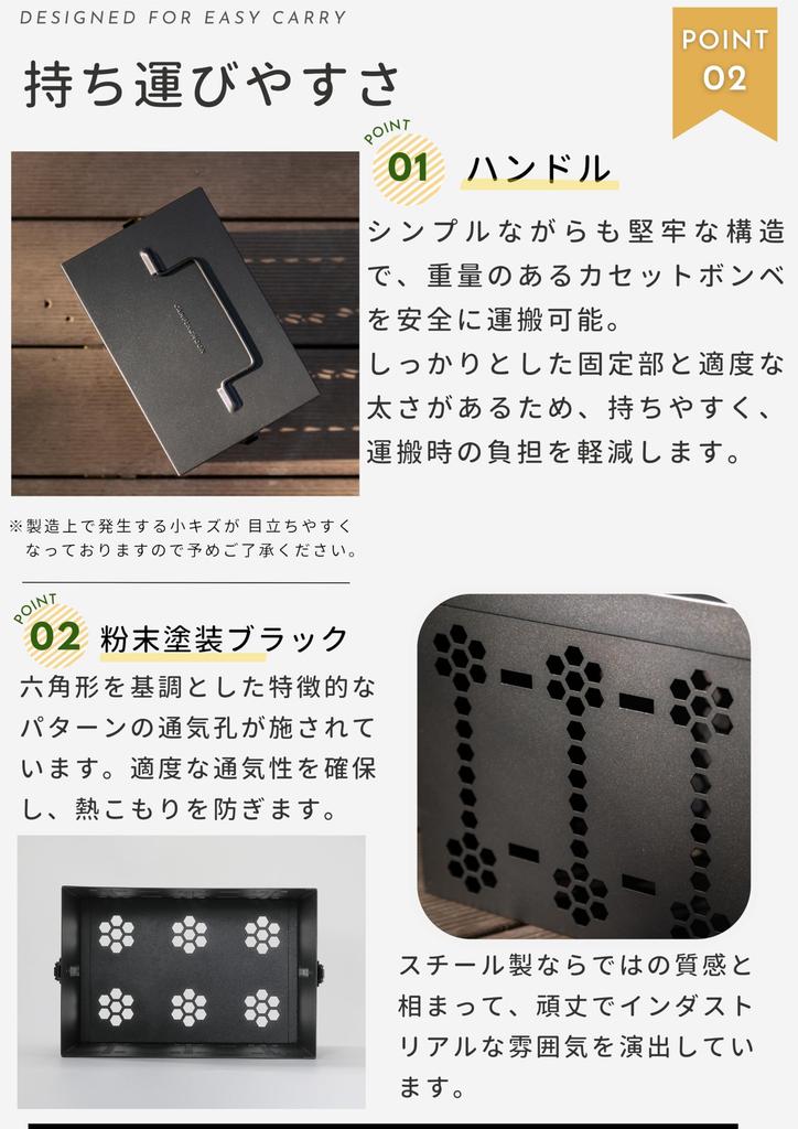 CAMPING MOON CB Can 6-Can Cartridge Box Carry Box Steel BKC63