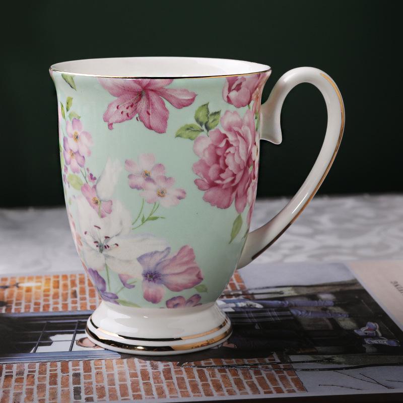 Bone China Coffee Mug Gift Set - Customizable Logo Options, Various Styles
