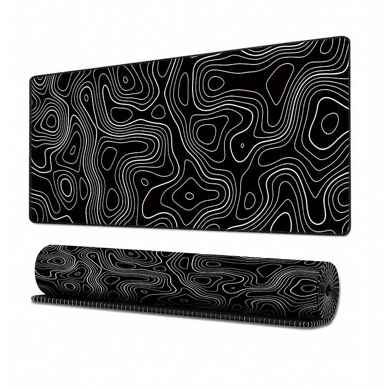 Mouse Pad Gamer Acessórios para Computador Gamer Grande Teclado Tapete de Mesa Preto Mousepad para Escritório Laptop Acessório de Mesa