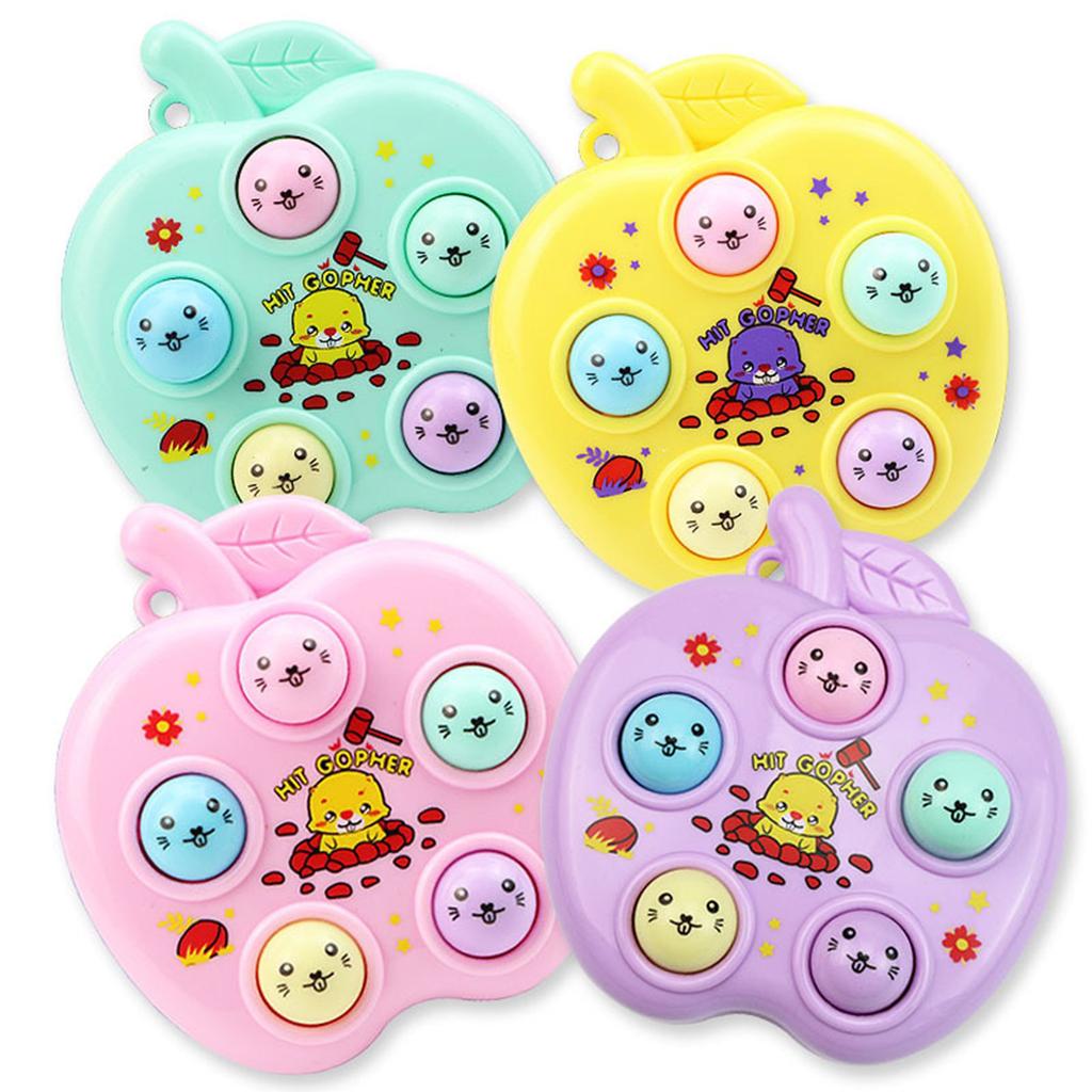 Decompression Hammering Pounding Toy Handhold Whack-a-mole Decompression Keychain for Adult Hand-eye Coordination Toy