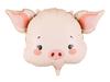 Foil Balloon Pig Head Pink 61X36Cm