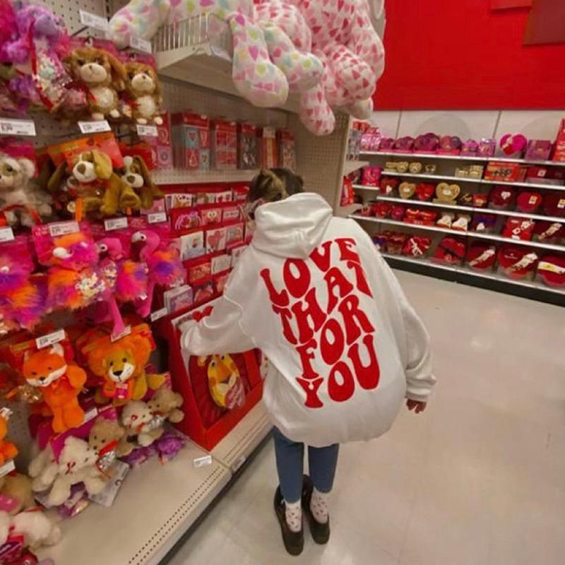 Hoodie Women 2022 Words On Back Hoodie Graphic Hoodie Harajuku Sweatshirts Women Autumn Winter Sweatshirt Coat Y2K Top