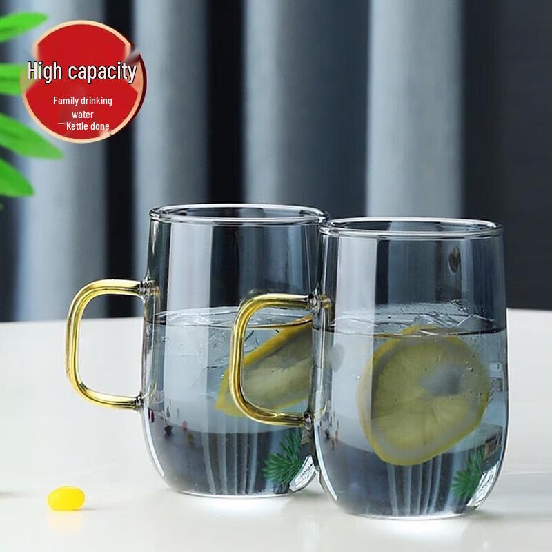 Large Capacity Borosilicate Glass Cold Water Cup Set