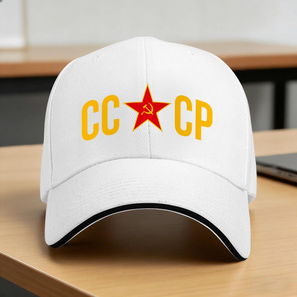 Cccp, Star, Hammer And Sickle Sun Baseball Cap Summer Male  Design Trucker Hat High Quality Retro Running Hippie Snapback Cap