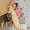 Knitted Scarf Women 31% Wool Winter Warm Scarves Bright Solid Color Design Thickened Shawl Soft Triangle Pashmina Neck