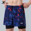 Xtep Men's Double-Layer Anti-Embarrassment Swim Trunks
