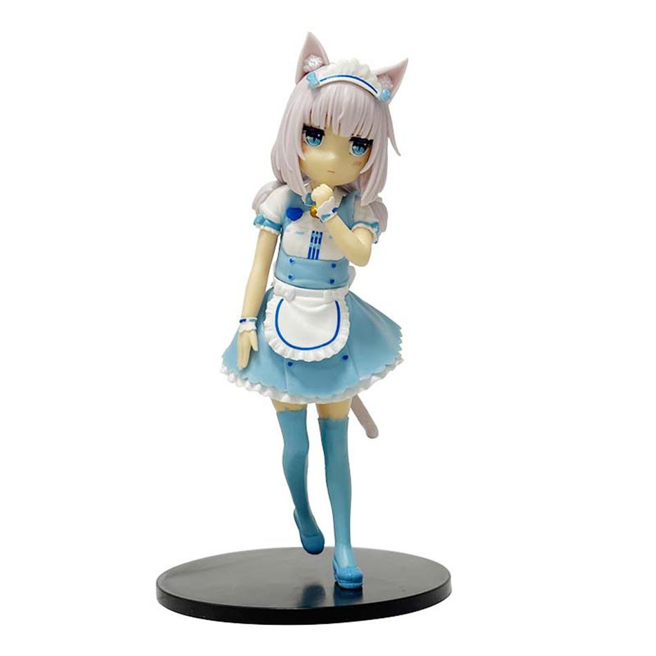 NEW 18CM Cat Maid Anime NEKOPARA Figure Chocolates Vanilla Cute Pretty Cat Style Model PVC Static Child Toys Collectible Gift