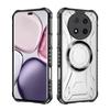 KEYSION Transparent Magnetic Case for HONOR X9c 5G Silicone+PC Heavy Duty Shockproof Phone Cover for Huawei Honor Magic 7 Lite 5G