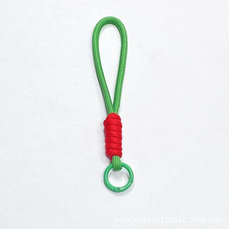 Eenvoudige Mobiele Telefoon Lanyard Kleur Gevlochten Sleutelhanger Lanyard Kleur Matching Mobiele Telefoon Touw Waterbeker Touw Schooltas