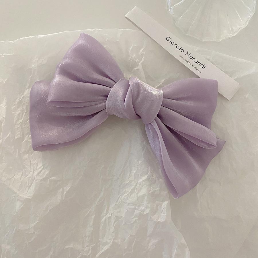 Bow hairpin ribbon hair accessories Korean temperament hair girl top clip headdress.