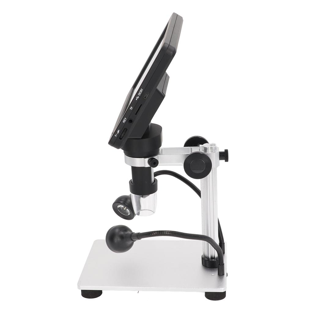7in LCD Digital Microscope HD 1200X 1080P Video Electronic Repair Microscope with LED Light