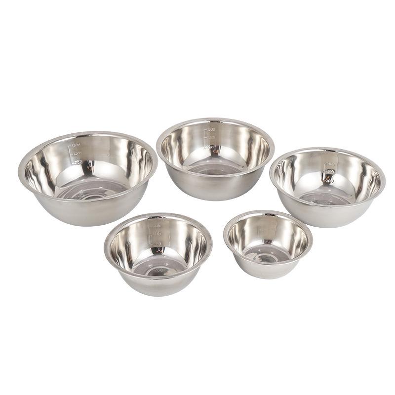 

Набор из 5 мисок из нержавеющей стали: Пикник, барбекю, кемпинг, переносные, большие миски для супа и риса для приготовления пищи на открытом воздухе, дома и на кухне