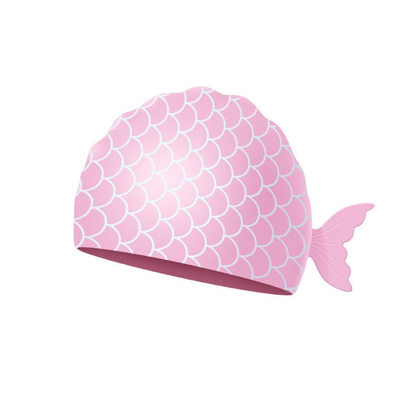 Cute Cartoon Fish Silicone Swim Cap Waterproof High Elastic Swimming Hat For Kids Summer Swimming Protection 1pc kids swimming cap розовый